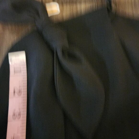 Eliza J Slit Sleeve Wide Leg Crepe Jumpsuit NWT Black Size 6 - Picture 7 of 13